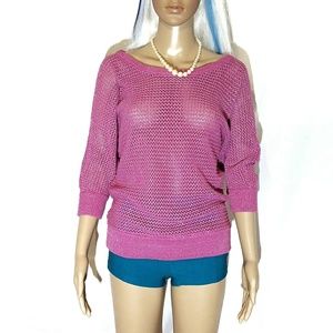 Kut from the Kloth knit sweater pink/silver size M